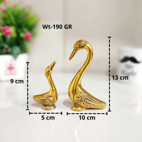 Metal_Love_Birds_Swan_Set_Pair_Of_Kissing_Duck